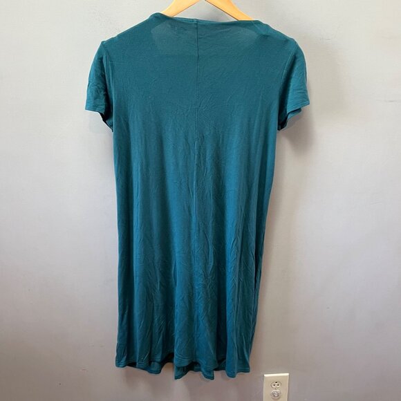 Garnet Hill Womens Teal Short-Sleeve Dress With‎ Pockets Medium - Picture 4 of 4